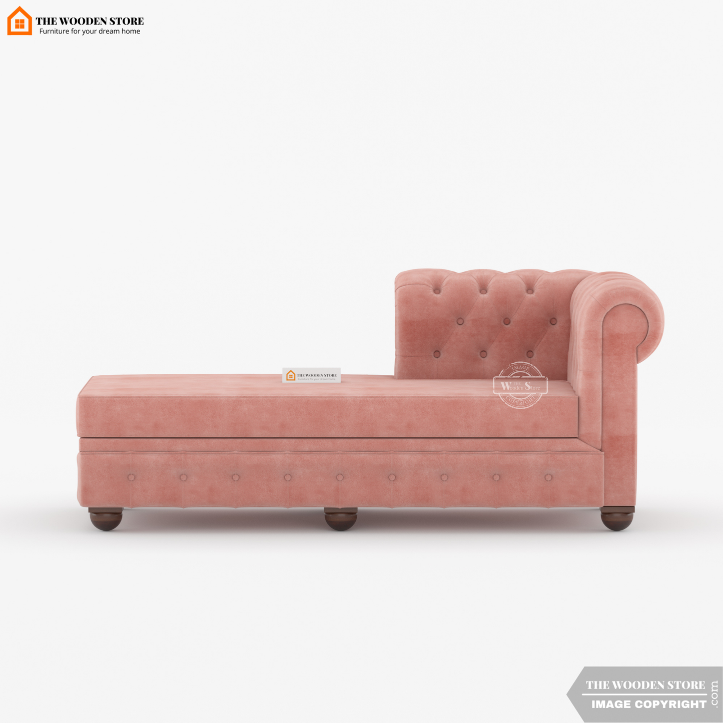 Ronin Chaise Lounge (Blush Pink)