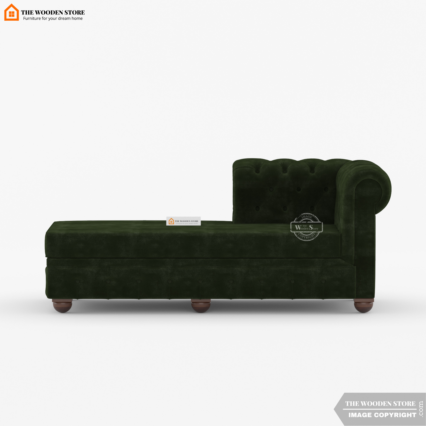 Ronin Chaise Lounge (Olive Green)