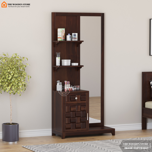 Woodwave Dressing Table (Walnut Finish)
