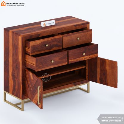 Kyron Chest Of Drawers (Honey Finish)