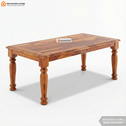 Ananta 6 Seater Dining Set (Honey Finish)