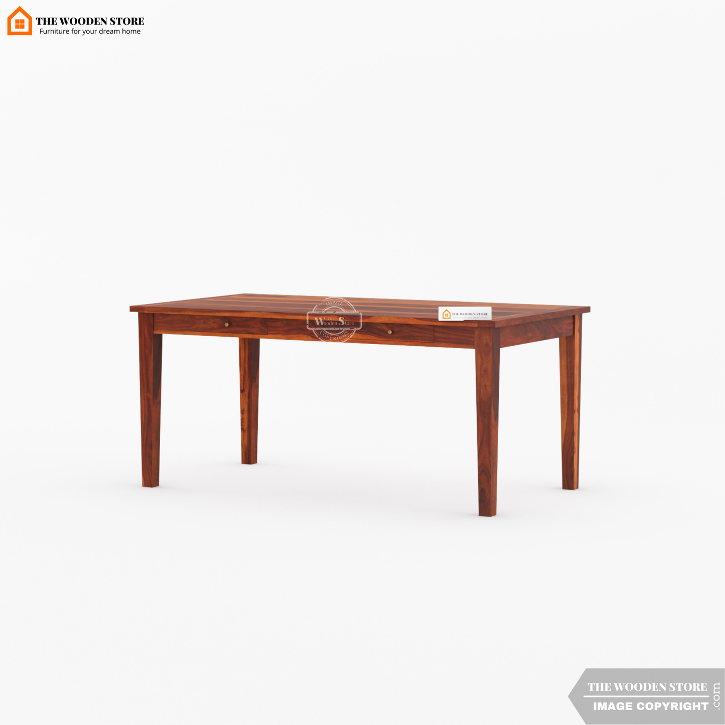 Folmar Cane 6 Seater Dining Set (Honey Finish)