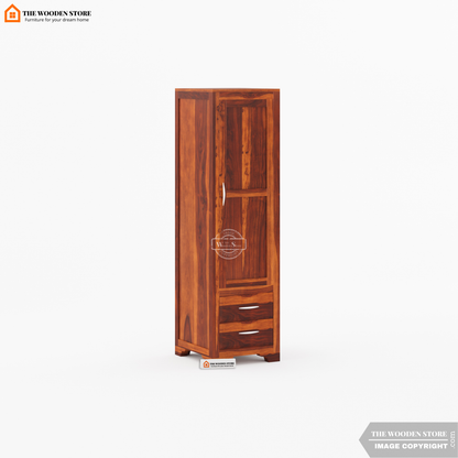 Griffin 3 Door Multi-Utility Wardrobe (Honey Finish)