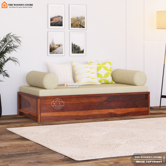 Mantra Divan with Mattress (Honey Finish)