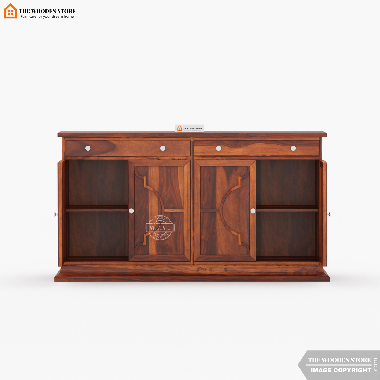 Coulter Cabinets and Sideboard (Honey Finish)