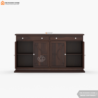 Coulter Cabinets and Sideboard (Walnut Finish)