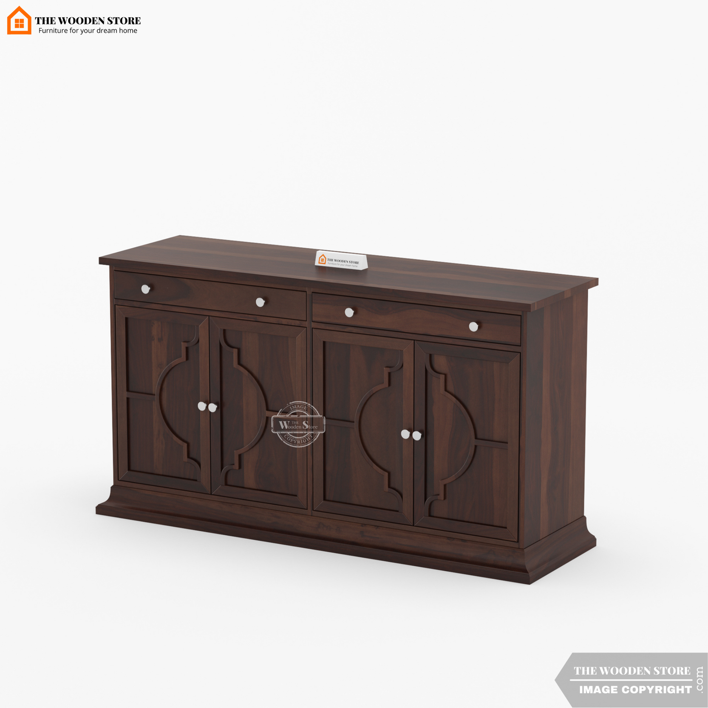 Coulter Cabinets and Sideboard (Walnut Finish)