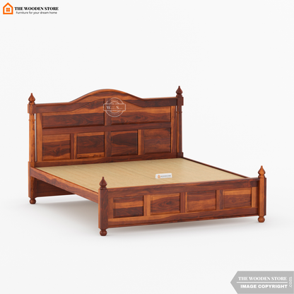 Boonville Bed without Storage (King Size, Honey Finish)