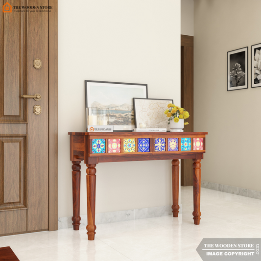 Bunny Console Table (Honey Finish)