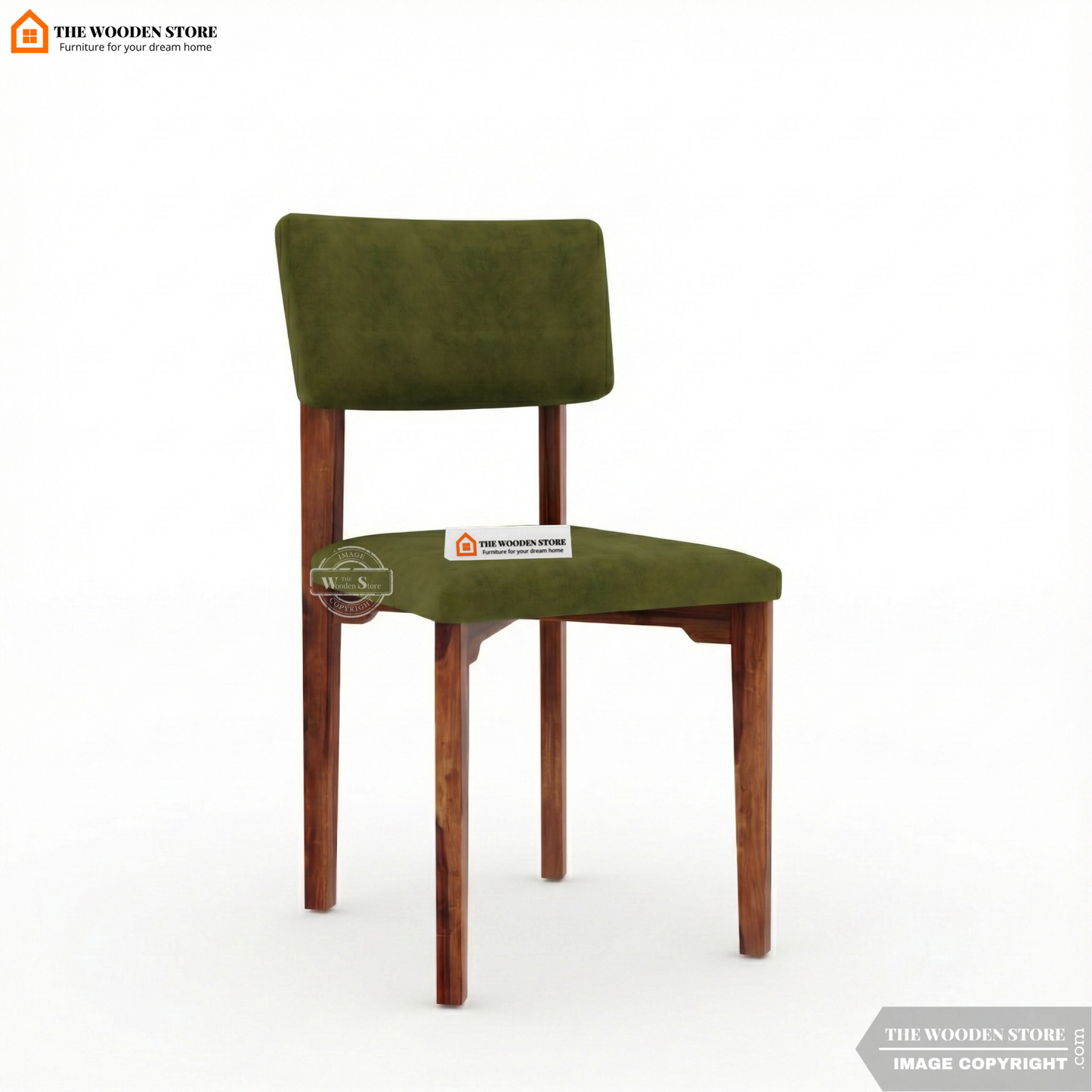 Sienna 4 Seater Sheesham Wood Dining Set with Cushioned Chairs (Honey Finish)