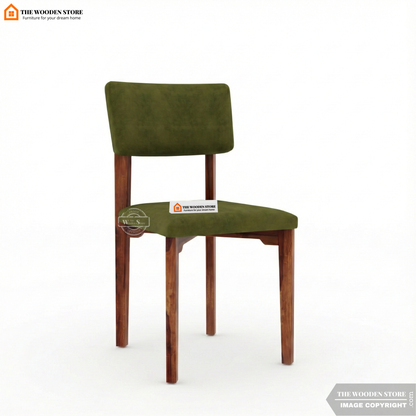 Sienna 4 Seater Sheesham Wood Dining Set with Cushioned Chairs (Honey Finish)