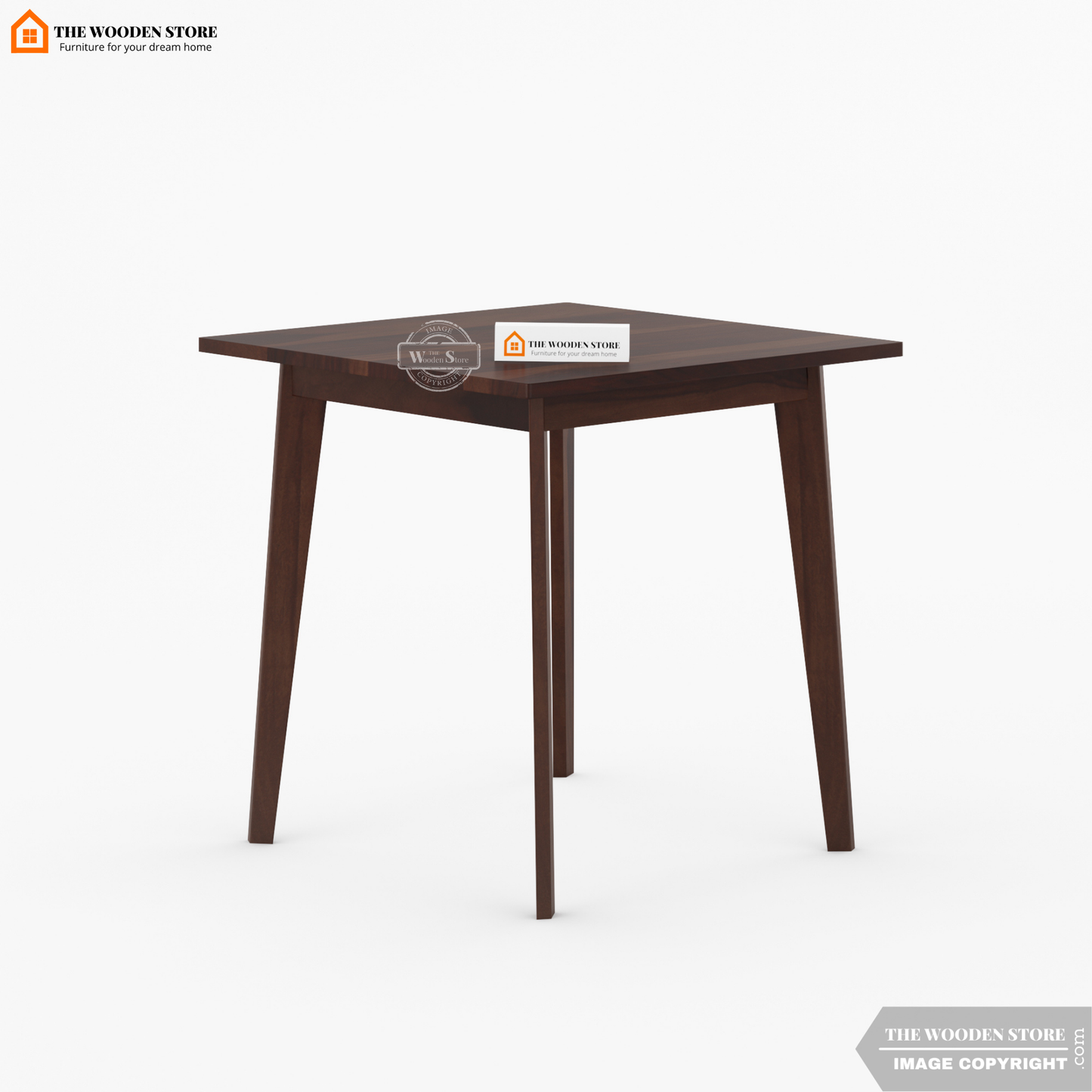 Sharon 2 Seater Dining Set (Walnut Finish)