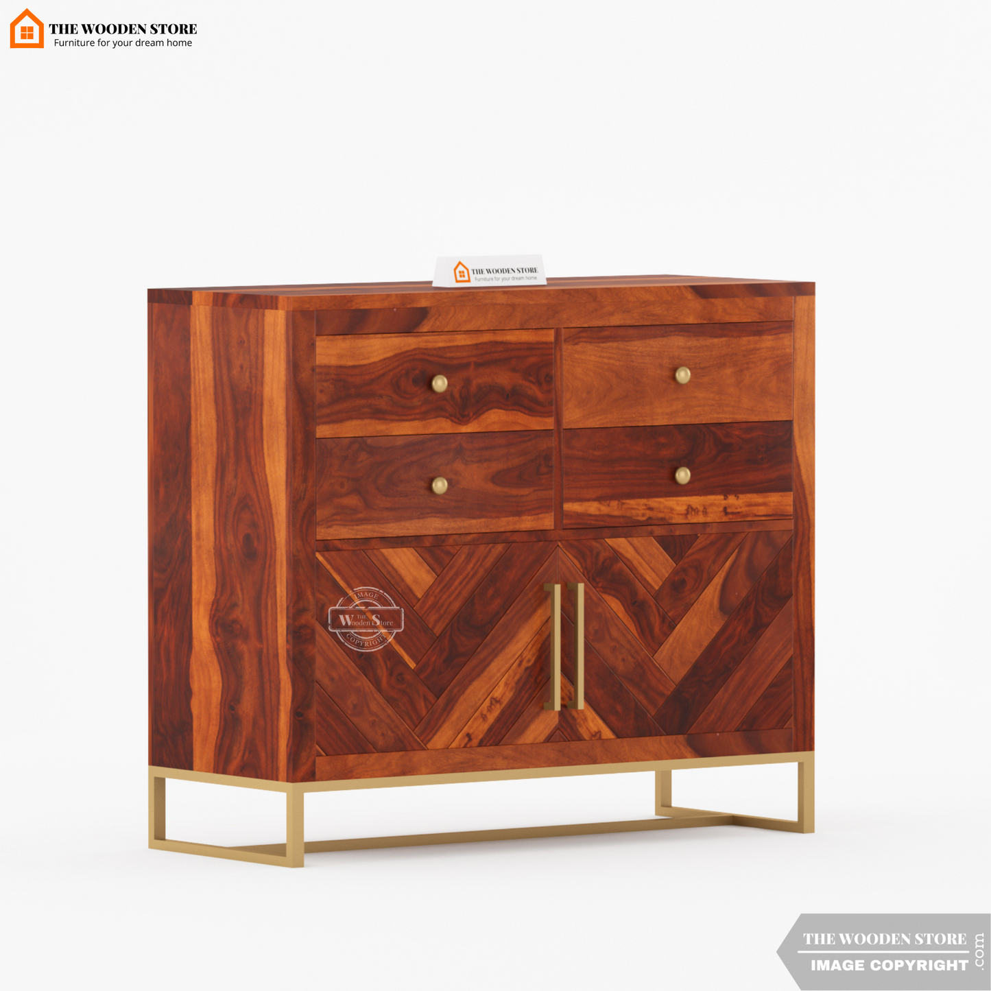 Kyron Chest Of Drawers (Honey Finish)