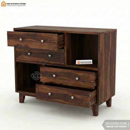Eller Chest Of Drawers (Walnut Finish)