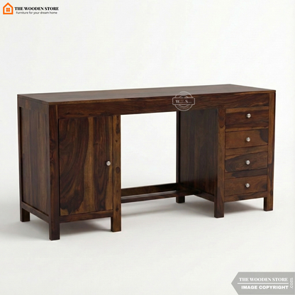 Brooklyn Study Table (Walnut Finish)