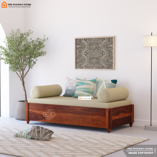 Aranya Divan with Mattress (Honey Finish)