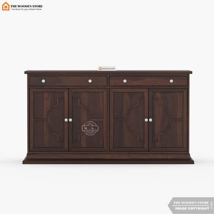 Coulter Cabinets and Sideboard (Walnut Finish)