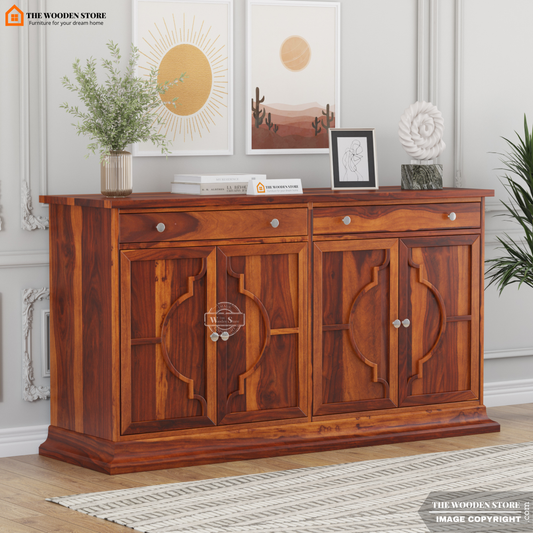 Coulter Cabinets and Sideboard (Honey Finish)