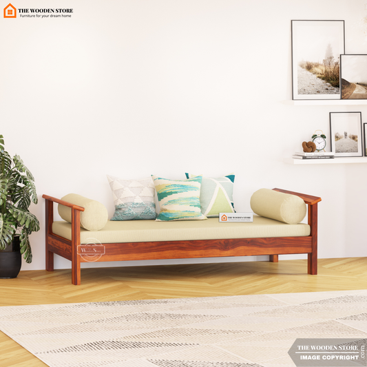 Suhara Divan with Mattress (Honey Finish)