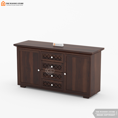 Daffy Cabinets and Sideboard (Walnut Finish)