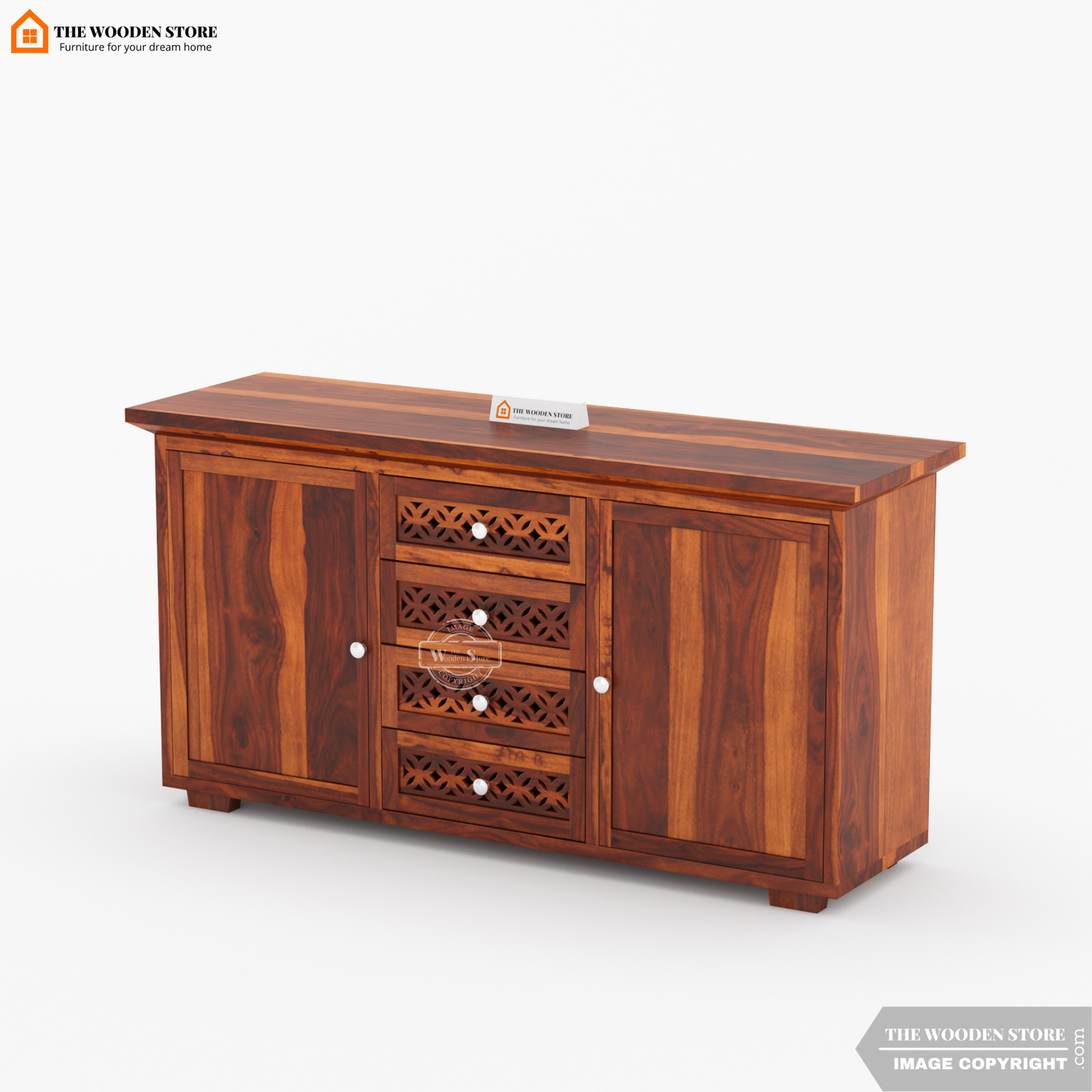 Daffy Cabinets and Sideboard (Honey Finish)