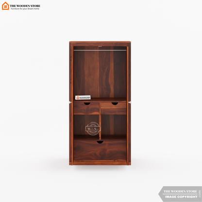 Oliver 2 Door Multi-Utility Wardrobe (Honey Finish)