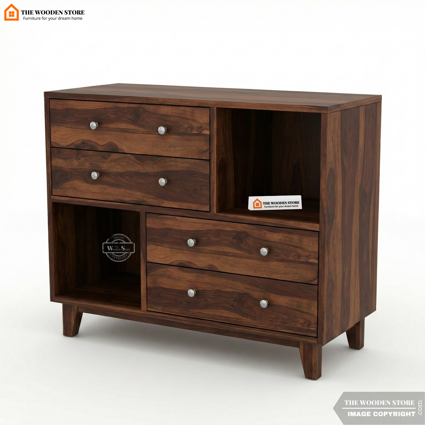 Eller Chest Of Drawers (Walnut Finish)