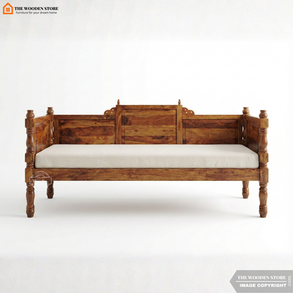 Utkarsh 3+1+1 Wooden Sofa Set (Teak Finish)