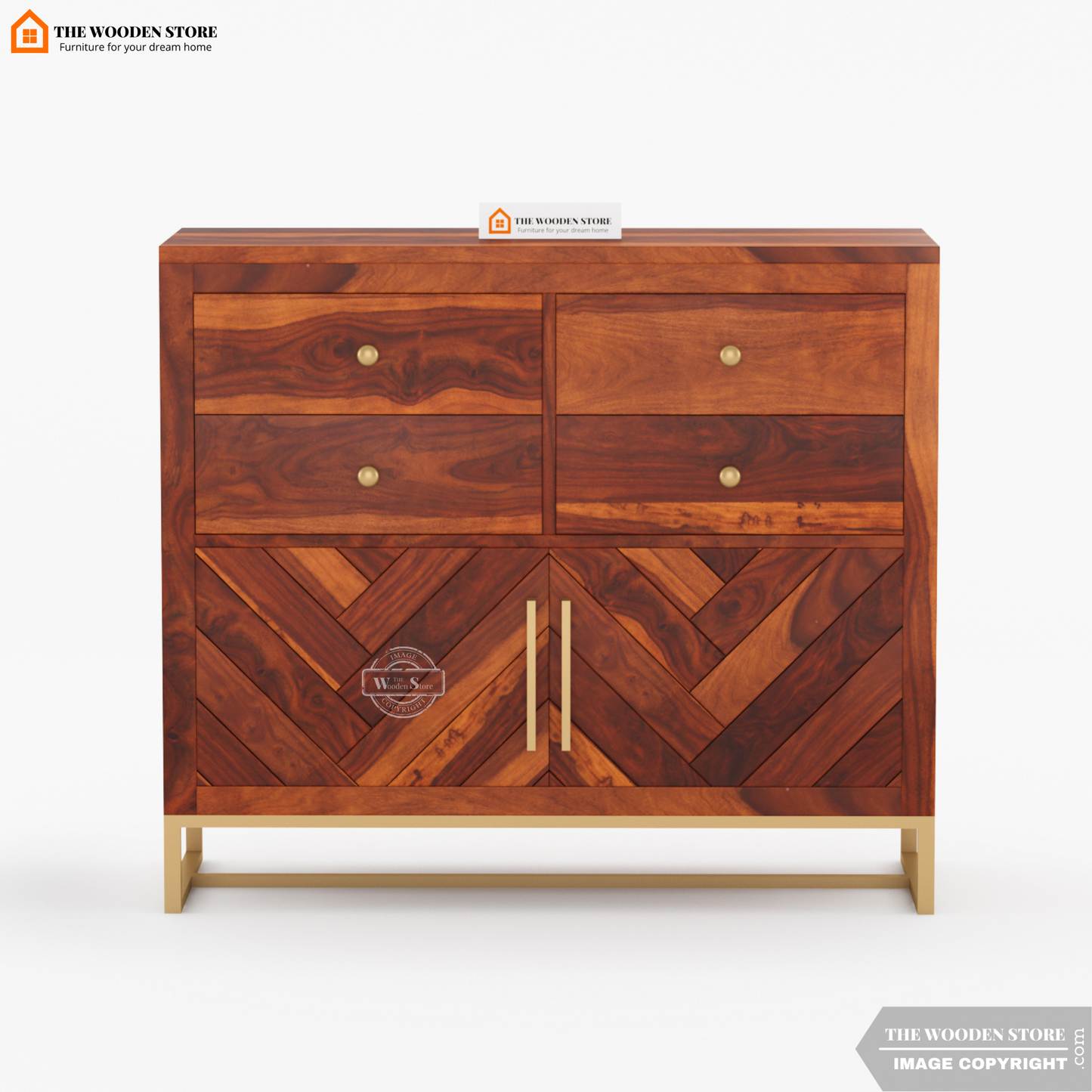 Kyron Chest Of Drawers (Honey Finish)