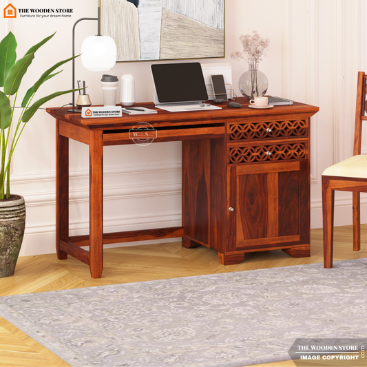 Daffy Study Table (Honey Finish)