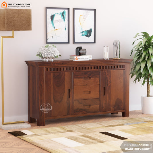 Donald Cabinet and Sideboard (Walnut Finish)