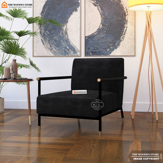 Monarch Metal Lounge Chair (Natural Grey)