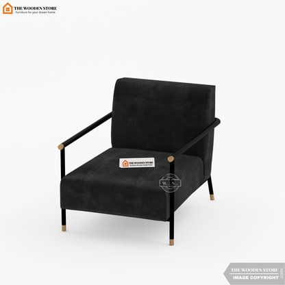 Monarch Metal Lounge Chair (Natural Grey)