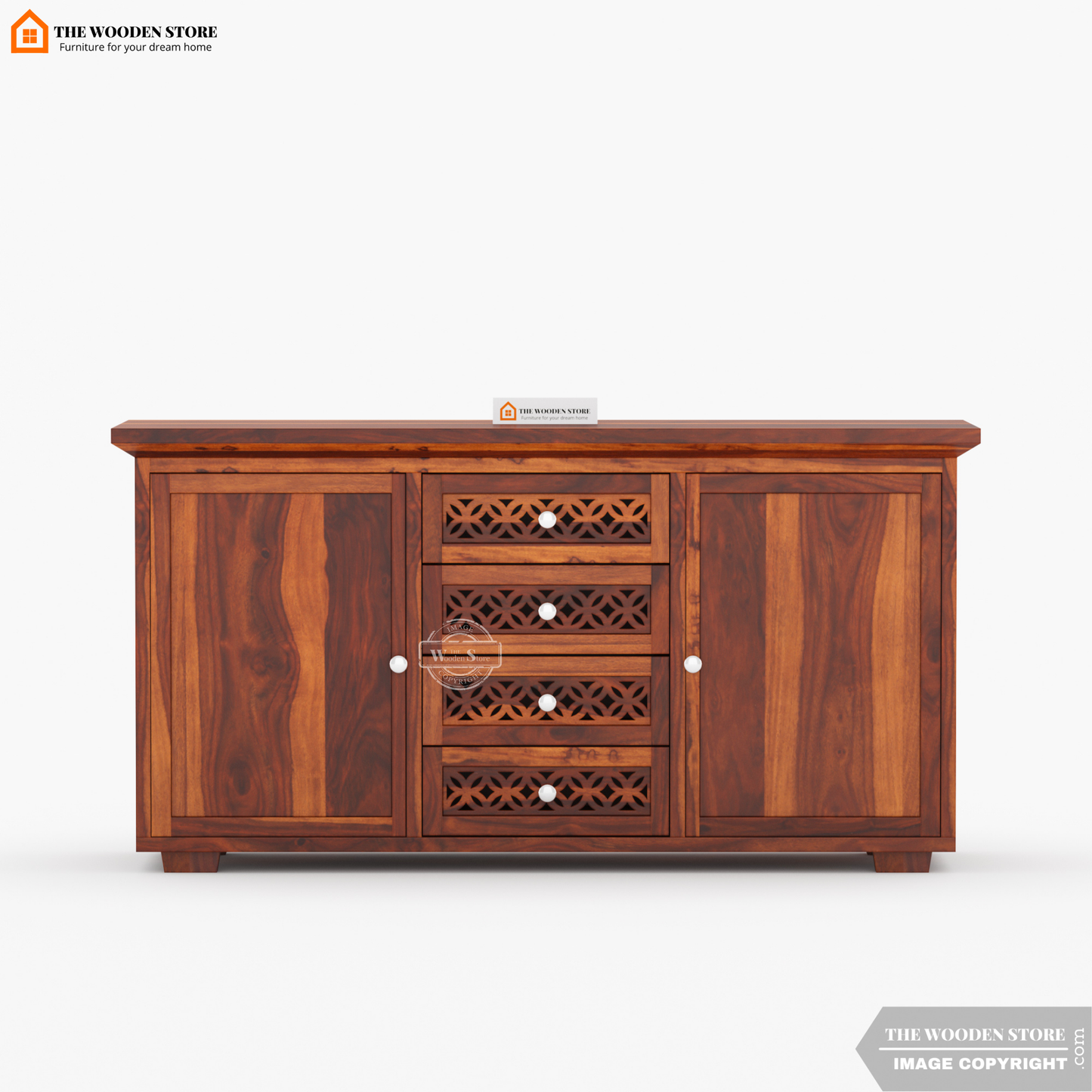 Daffy Cabinets and Sideboard (Honey Finish)