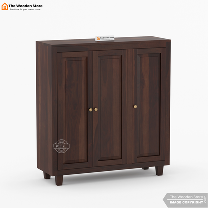 Elden Shoe Cabinet (Walnut Finish)