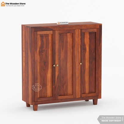 Elden Shoe Cabinet (Walnut Finish)