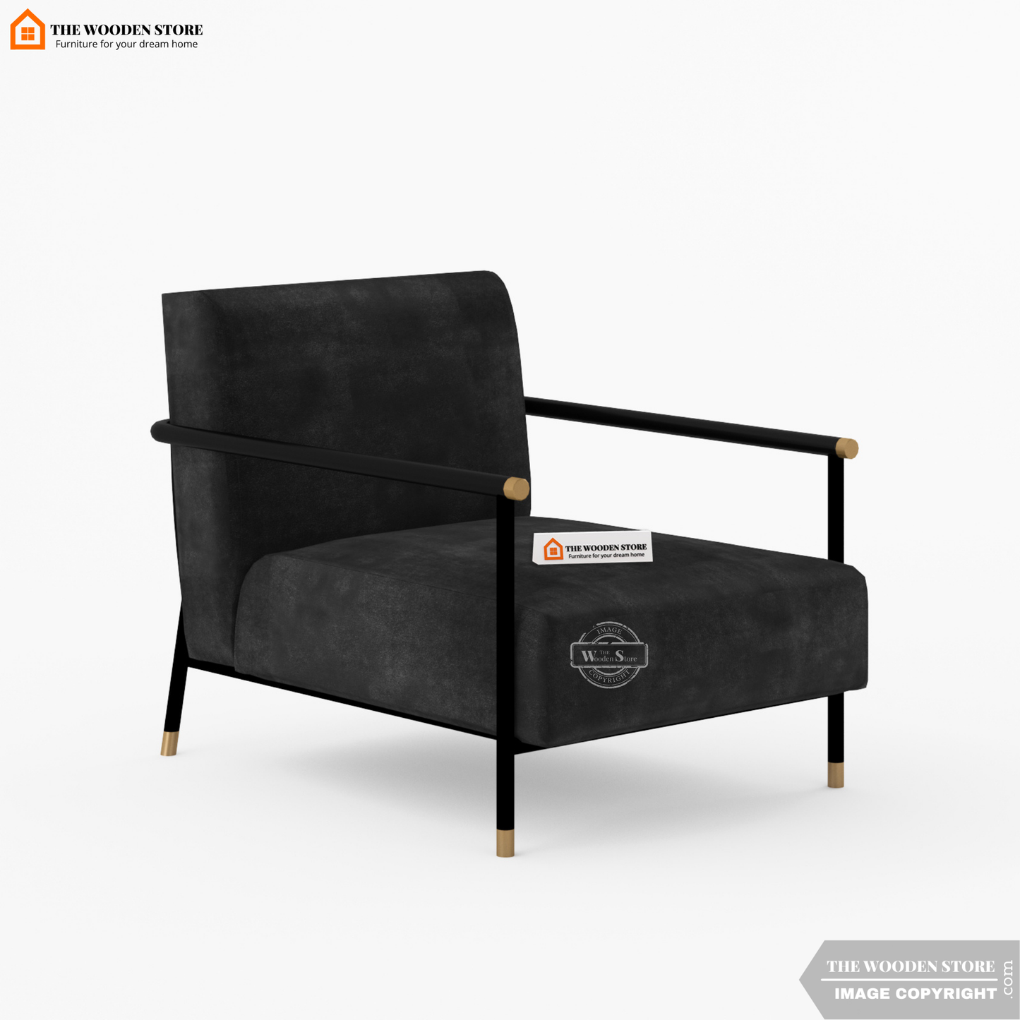 Monarch Metal Lounge Chair (Natural Grey)