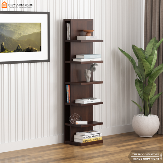 Shelfie Magazine Rack (Walnut Finish)