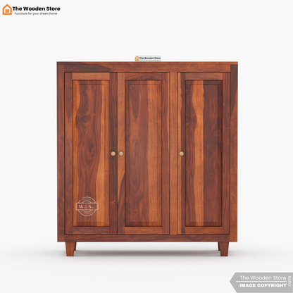 Elden Shoe Cabinet (Walnut Finish)