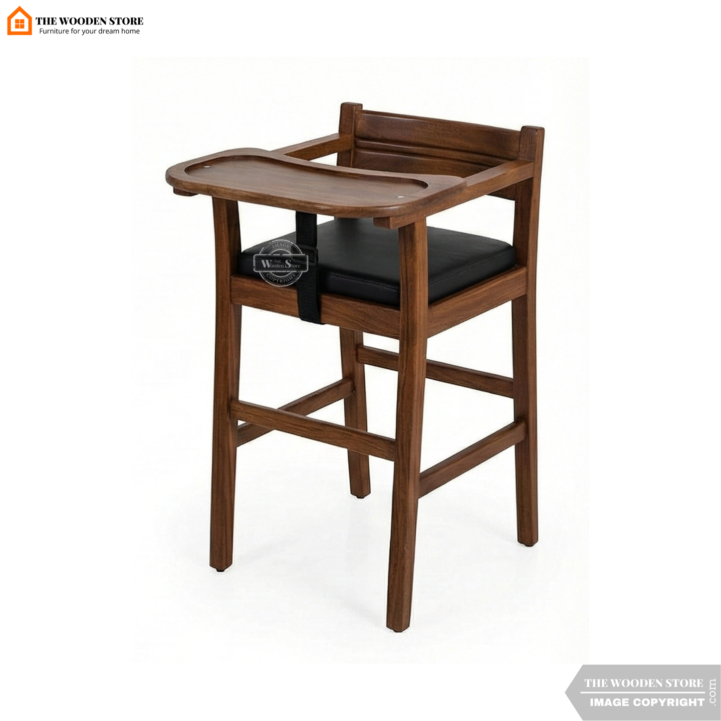 Alice Baby High Chair (Walnut Finish)