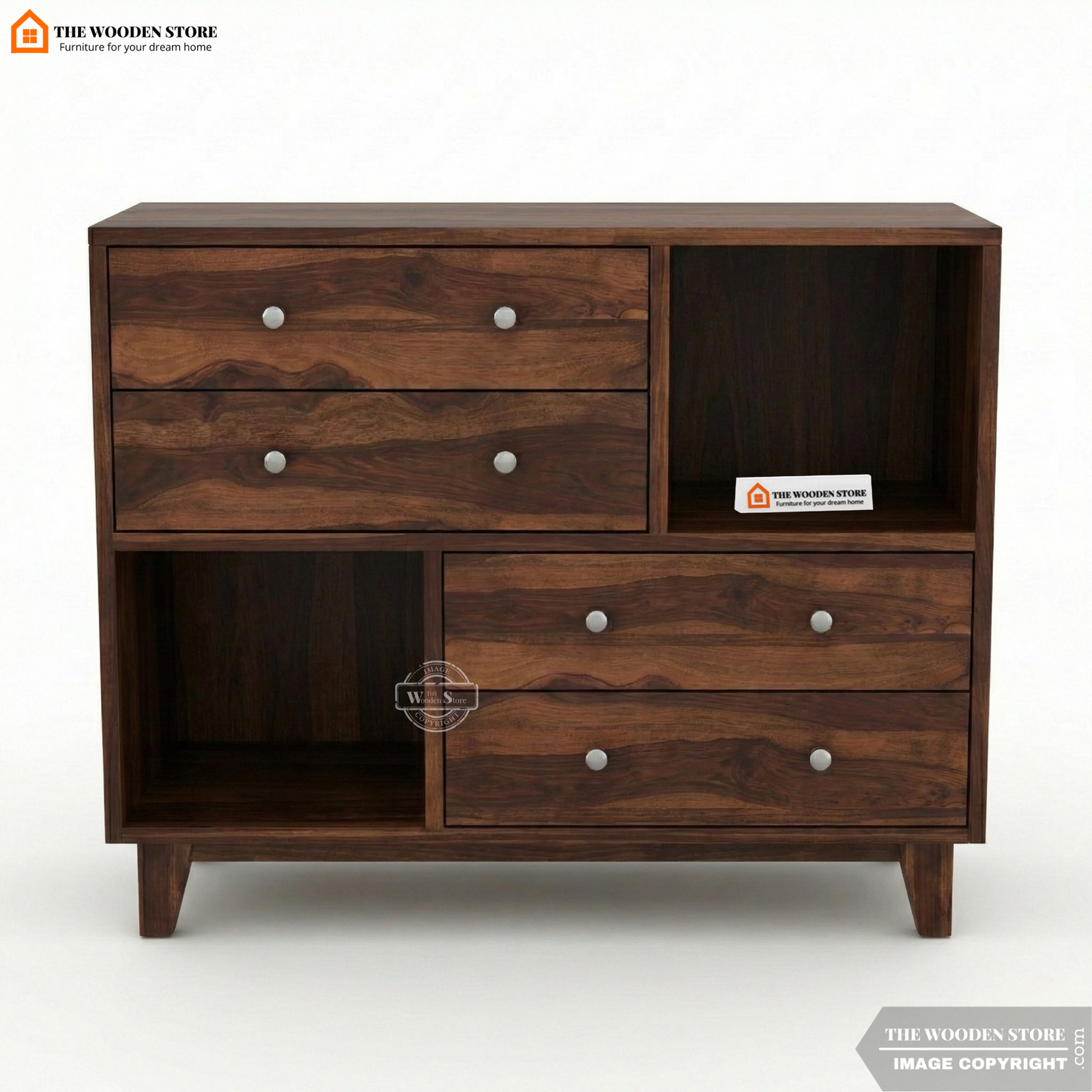 Eller Chest Of Drawers (Walnut Finish)