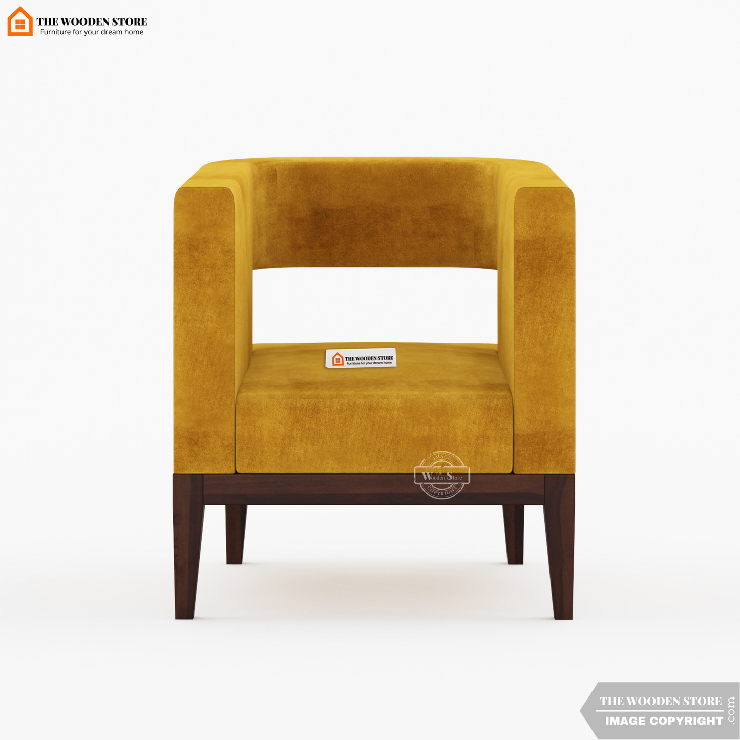 Zentro Lounge Chair (Orange Gold)