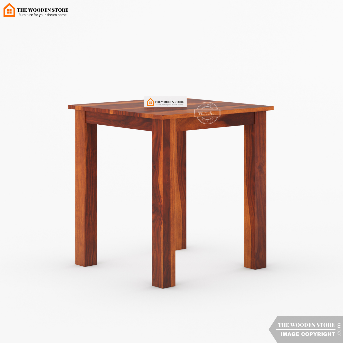 Tobey 2 Seater Dining Set (Honey Finish)