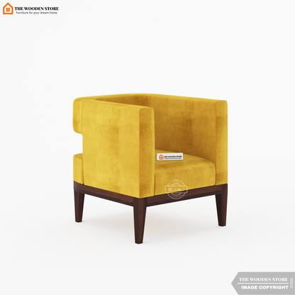 Zentro Lounge Chair (Orange Gold)