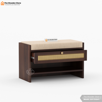 Karo Shoe Cabinet (Walnut Finish)
