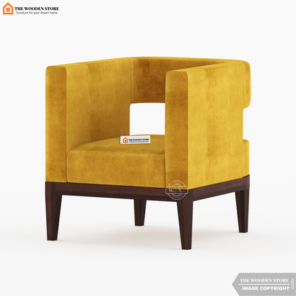 Zentro Lounge Chair (Orange Gold)
