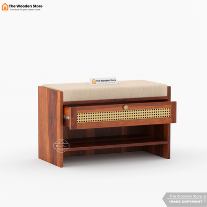 Karo Shoe Cabinet (Honey Finish)