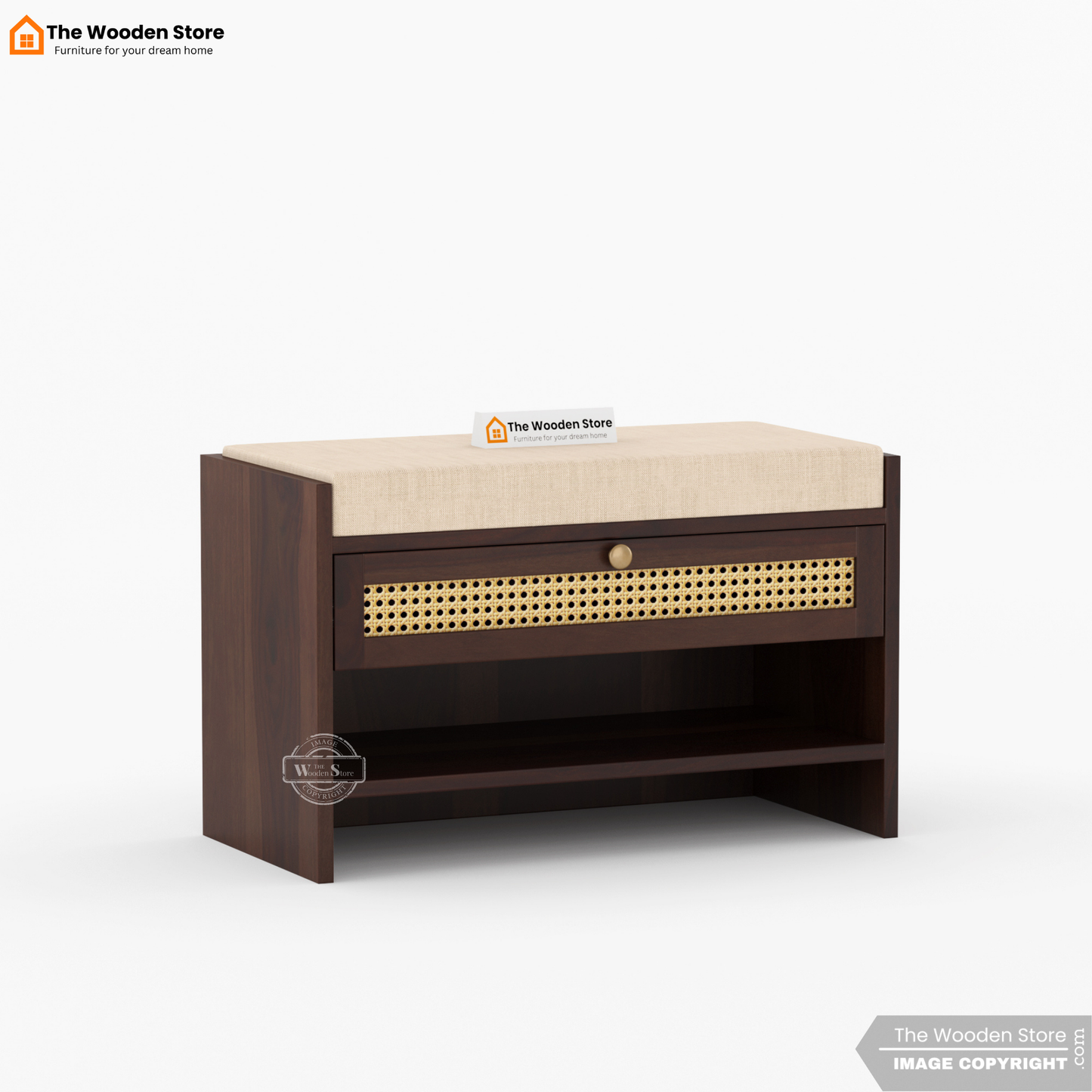 Karo Shoe Cabinet (Walnut Finish)