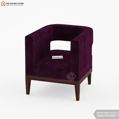 Zentro Lounge Chair (Wine Berry)