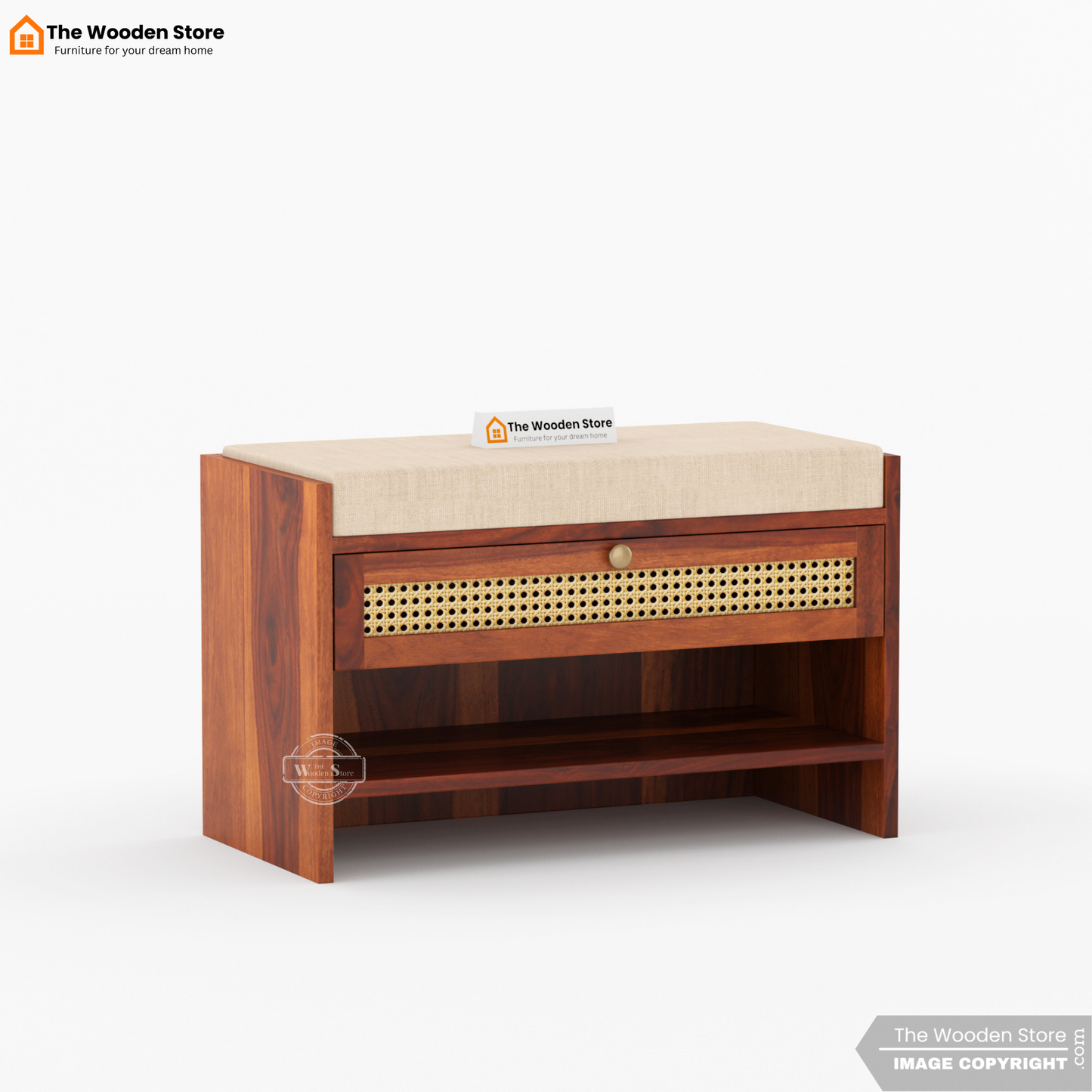 Karo Shoe Cabinet (Honey Finish)